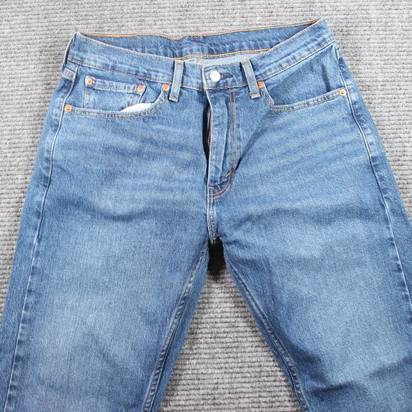 Levi’s 505 Regular Straight Jeans Men’s 32x30 Medium Wash Stretch - Picture 3 of 9